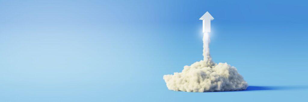 Symbol fĂĽr technologischen Fortschritt und digitales Wachstum in moderner Wirtschaft mit Neigungssensoren